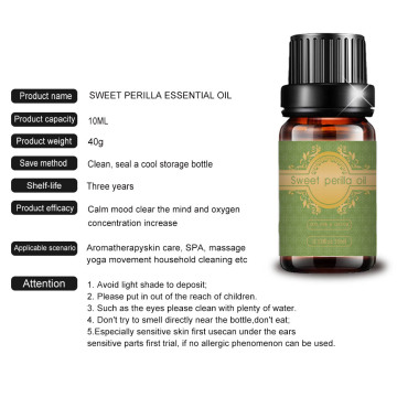 High qualitgy organic fragrance sweet perilla essential oil