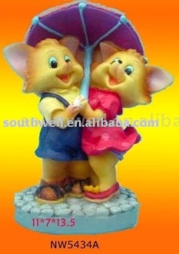 resin statue&amp;figurine (bear &amp; lovers) holiday gifts