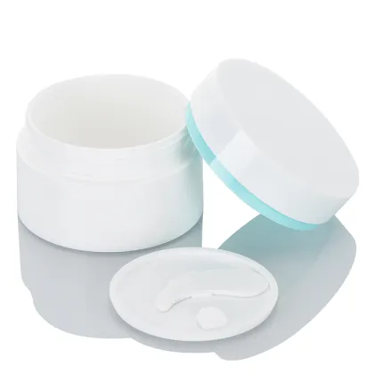 100g Heavy Wall PP Plastic Colorful Facial Cream Jar with Spoon