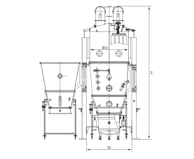 fluid bed structure