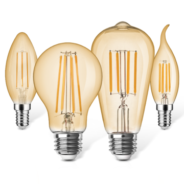 Edison Pendant Bulb Lamp ST64 Filament Vintage Clear Golden 110lm/w LED
