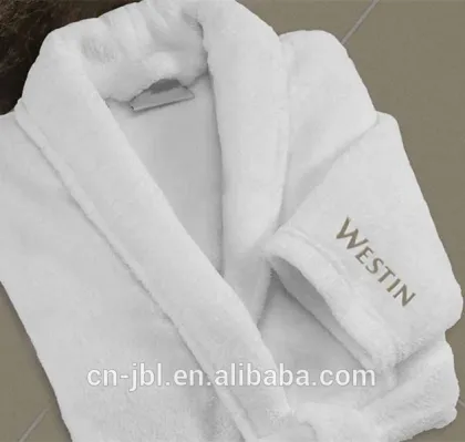 Westin Embroidered Velour Bathrobe