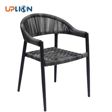 Uplion Outdoor Waterproof Aluminium Stacked Rope Armchair