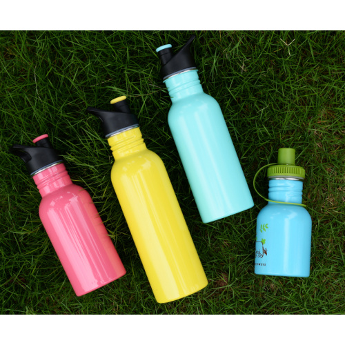 Bouteille d&#39;eau de camping en acier inoxydable portable de 750 ml