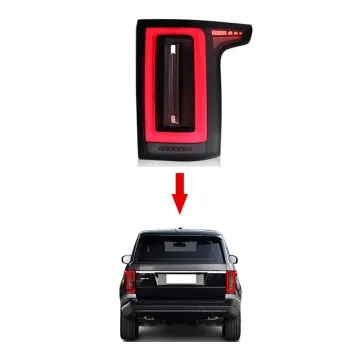 XT Upgrade Cullinan Dynamic LED Rear Lamp Assembly for Land Rover Range Rover Vogue 2013-2022 - Plug and Play Tail Light