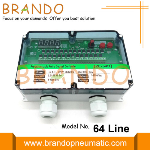 64-kanaals stofafscheider Pulse Jet Valve Controller