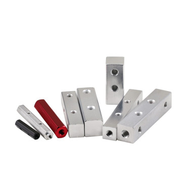 CNC Machine Parts: Square Coupling M3 Screw, Nut, Bracket, and Fixing Blocks - Aluminum Six-Sided Cubic Nut for Open Builds