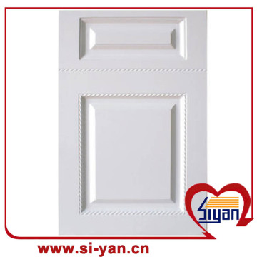 Pvc foil pressed unfinished kitchen cabinet doors