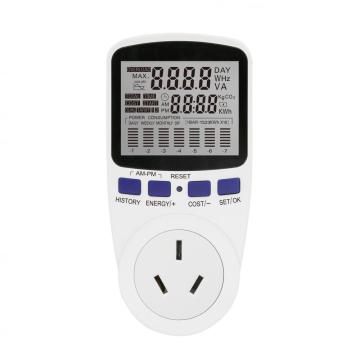 Electric Wattmeter Energy With Chart Meter