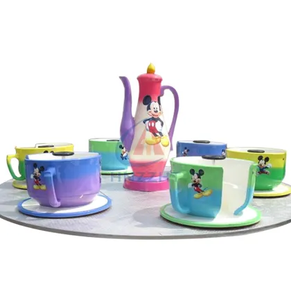 Fun Rotating Coffee Cup Amusement Ride