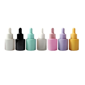 20ml Flat Shoulder Straight Glass Bottle with Dropper - Skin Care Packaging Essence Oil Bottle