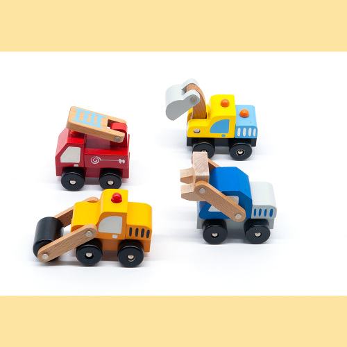 Наборы автомобилей из дерева игрушки, деревянные игрушечные наборы для детей