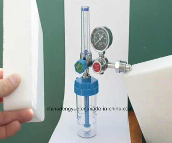 Oxygen Regulator with Humidifier Flowmeter for Oxygen Cylinder, Medical Equipment Oxygen Cylinder Hospital Equipment