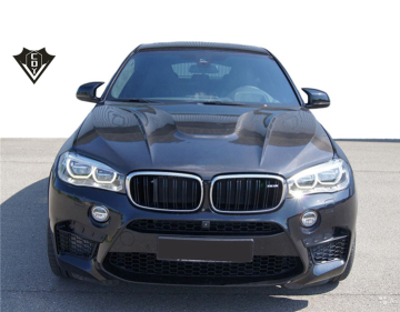 2014-2016 BMW X6 F16/X5 F15 Fibra di fibra di carbonio Cappuccio