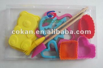 11pcs useful home made silicone kids baking tools set CK-BS225