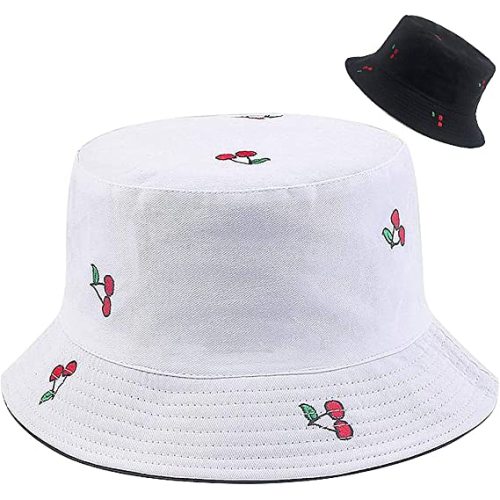 Söt hink hatt strandhattar reversibelt dubbelsida