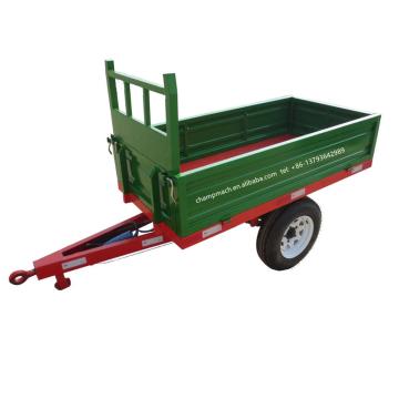 1 Ton to 3 Ton 2 Wheel Hydraulic Farm Dump Trailers for Small Mini Tractors - For Sale