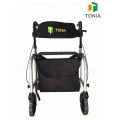 Caminante de aluminio tonia y ayuda para caminar con asiento