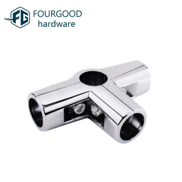 High Quality 4-Way Clamp Fit 25mm Diameter Tube Connector