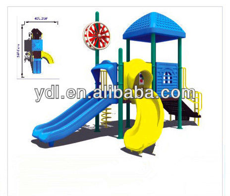 2013 new amusement park plastic slide for kids