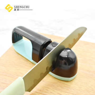 Portable 2 Stage Tungsten Steel Ceramic Kitchen Knife Sharpener