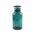 125 ml blaue Glasreagenzflasche mit Glasstopper