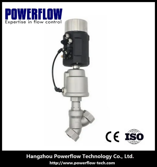 process control pneumatic valve angle seat