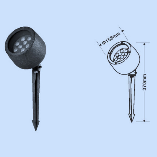 9W 48mm 수영장 조명 정원 조명