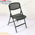 Outdoor plastic resin foldable mesh chair dining chair