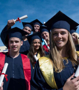 High School Graduation Caps and Gowns