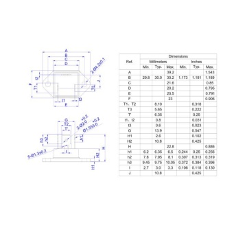 25A Power Triac in TG-C Insulated package