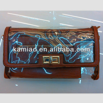 fashion ladies transparent clear pvc stylish clutch bags