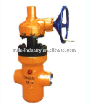 Z563Y high pressure flat gate valve with turbine