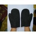 Black PVC tauchte Handschuhe mit Chips ein