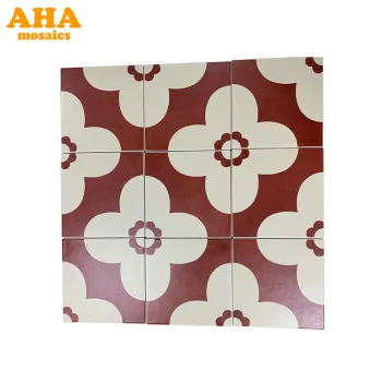 Hot Sale Wholesale Turkish Handmade Art Ceramic Floor Tiles 200x200 - Small Flower Tiles