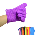 Kochen von Silikonhandschuhen Ofen-Mikrowellen-Anti-Scald-Handschuhe Set