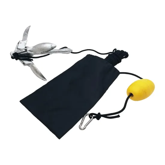 Folding Boat Anchor with Nylon Rope and Storage Bag for Sale