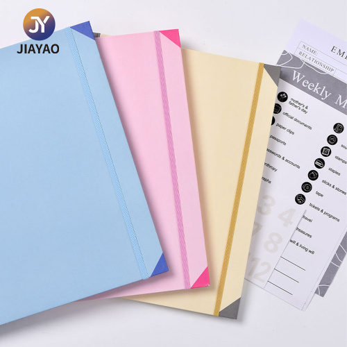 Carpeta de sobres impresa personalizada con ranura para calendario