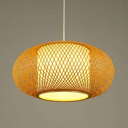 Modern bamboo chandelier lighting for tatami living room