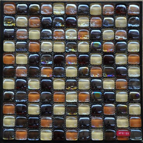 Mosaico de vidrio de Color caramelo