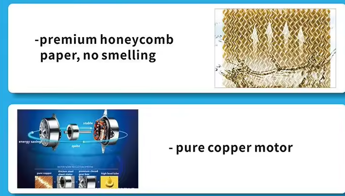 Home use water evaporative air coolers 65W portable air cooler
