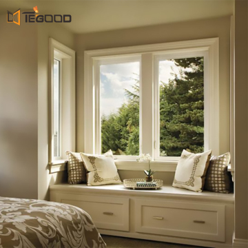 Customized Modern Design Hurricane Impact UPVC Glass Casement Windows from China Factory