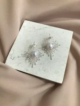 Baroque Pearl Unique Earrings Polaris Design Earrings