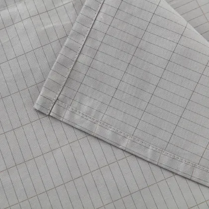 Cotton Conductive Grounding Fabric for Bed Sheets - Grey Silver