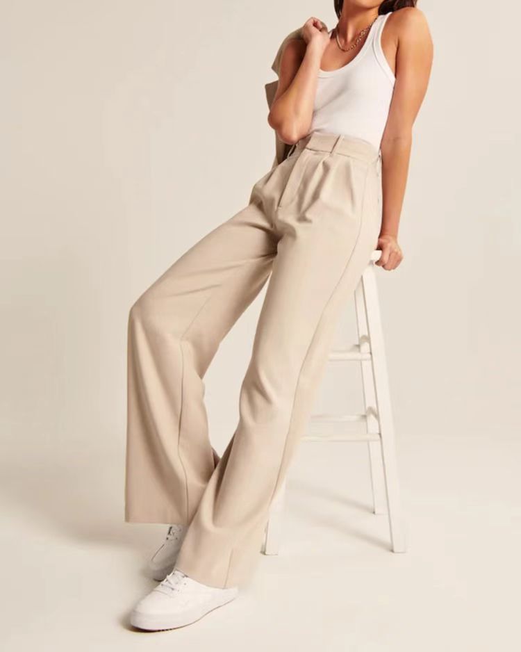 Soft wide leg women's pants