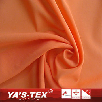 New Arrival Light Weight Eco-friendly 4 Way Stretch Polyester Fabric Lycra Spandex Solid Dyed Fabric For Suit