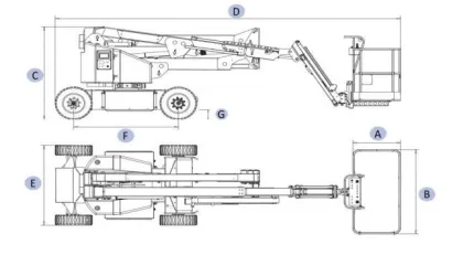 Electric Articulating Boom Lift 16m