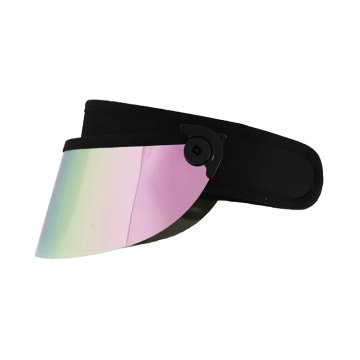 Champagne gold face shield women sun visor hat