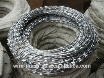 300mm--450mm coil diameter concertina razor barbed wire