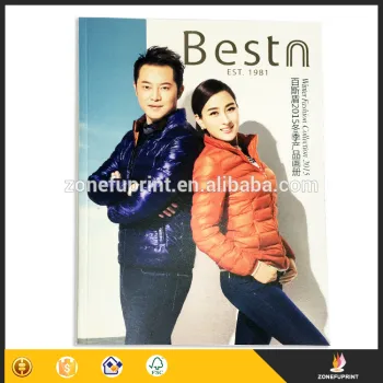 Colourful Hot Stamping Matt300 GSM Front And Back Cover A4 Size Product Catalog Printing